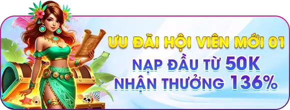 Kuwin39 Ưu đãi hội viên nạp đầu từ 50k nhận thưởng đến 136%